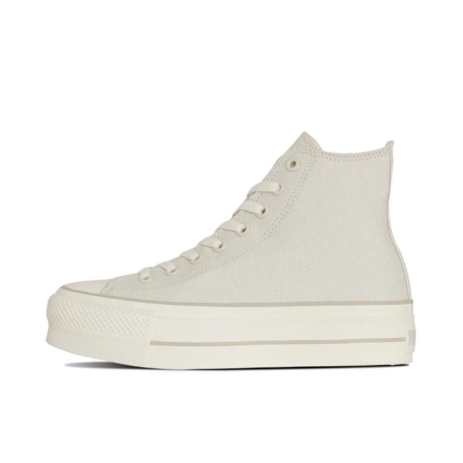 推荐商品：Converse/匡威 All Star LIFTED WATARU 帆布鞋 防滑系带平跟 女款/米白色