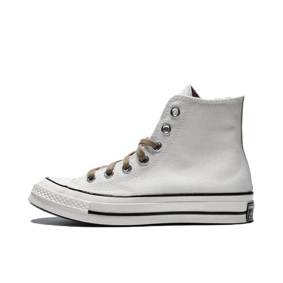 推荐商品：Converse/匡威 1970s 帆布鞋 圆头防滑经典复古轻便时尚拼接百搭 灰白色/棕色