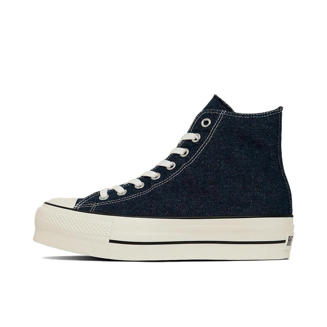 推荐商品：Converse/匡威 All Star LIFTED WATARU 帆布鞋 防滑系带平跟 蓝色/白色