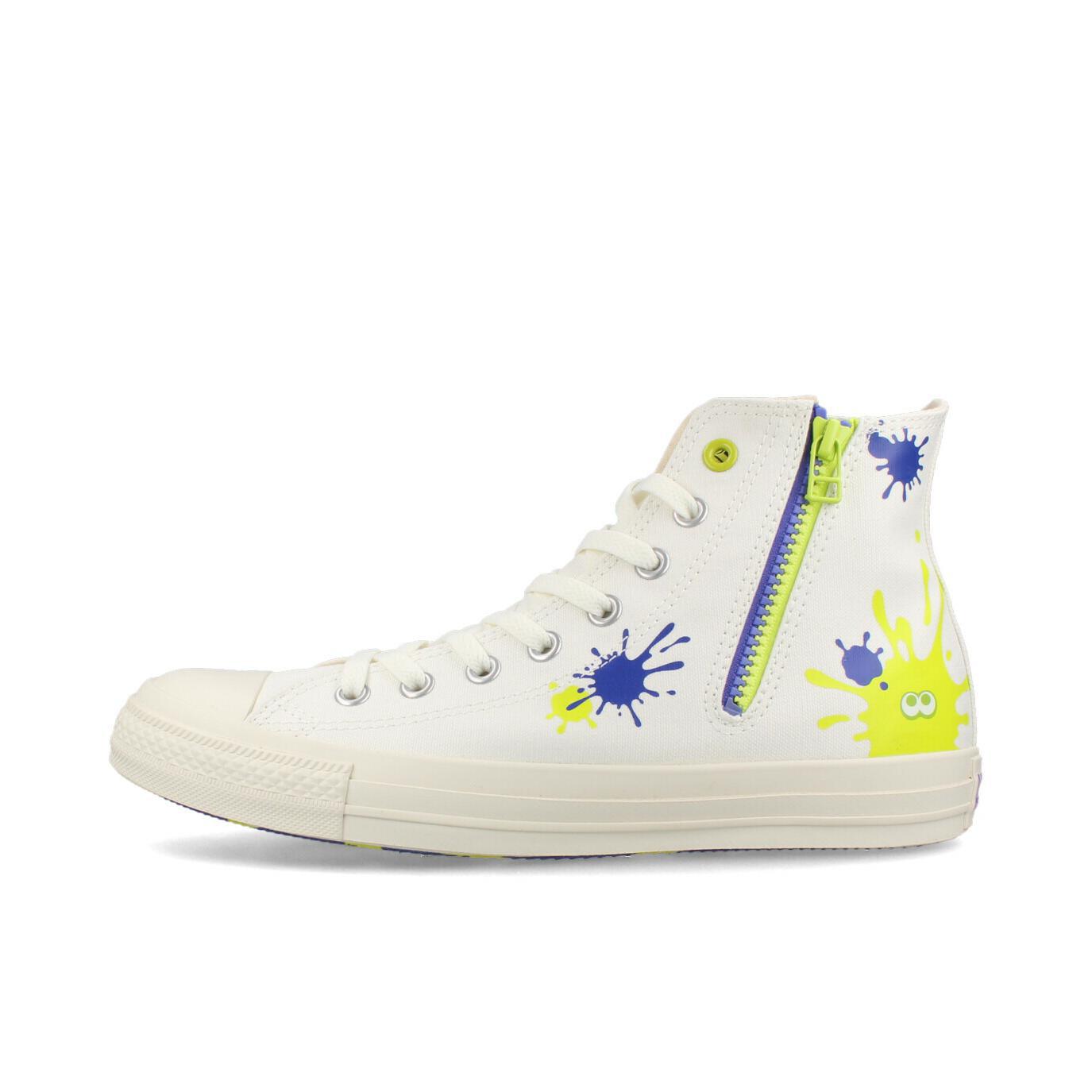 推荐商品：Converse/匡威 Chuck Taylor All Star 3 帆布鞋 舒适百搭高帮减震 Splatoon3联名/白色/蓝色