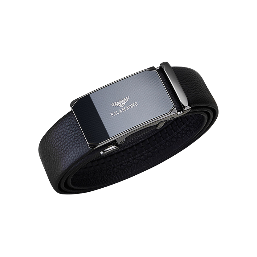 推荐商品：法莱阿玛尼 休闲自动扣头层牛皮皮带 PD809Q