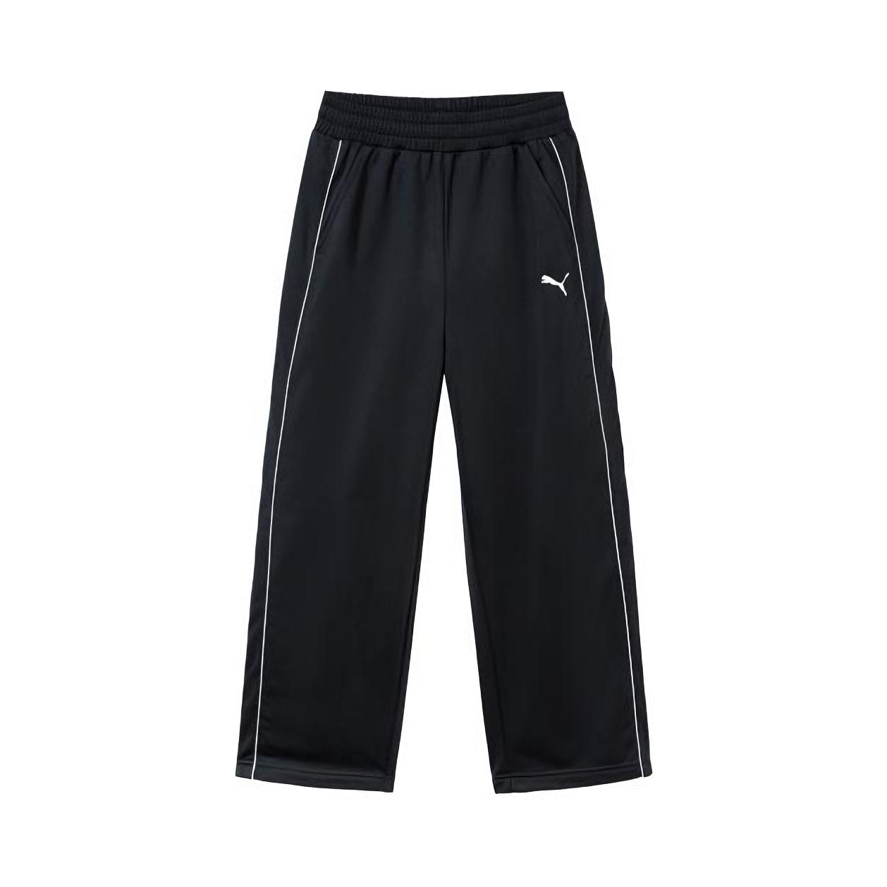 推荐商品：Puma/彪马童装 针织印花直筒运动长裤 中大童 353325 黑
