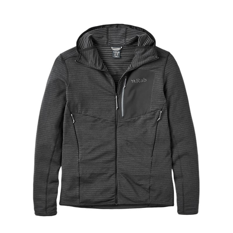 推荐商品：RAB Ascendor Light保暖防风修身型抓绒衣 QFG-58 黑