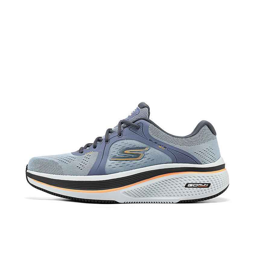 推荐商品：Skechers/斯凯奇 Go Run Elevate 2.0 越野跑鞋 缓震高回弹耐磨运动系带 灰色