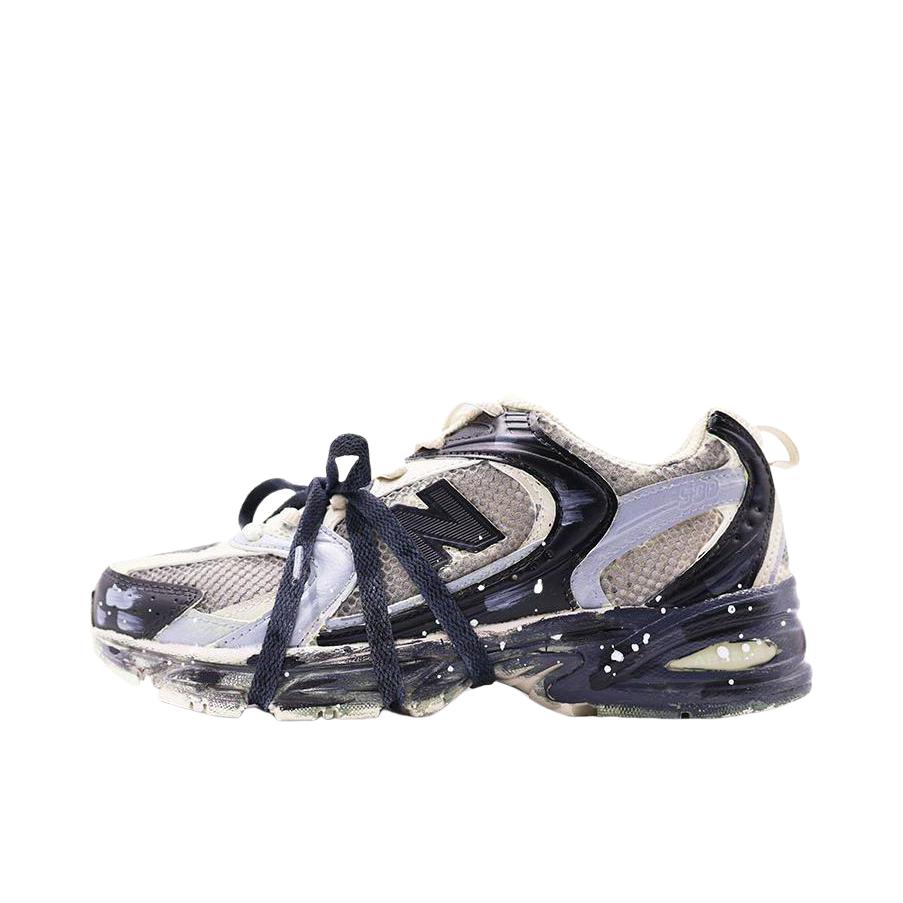 推荐商品：【定制球鞋】 New Balance 530 跑鞋 防滑耐磨减震轻便网布透气舒适低帮复古合成革织物 暗影岛 