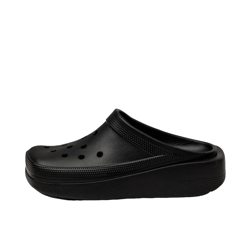 推荐商品：Crocs/卡骆驰 Classic Blunt Toe Clog 圆头舒适 透气包头 平底 套脚 沙滩鞋 洞洞鞋 拖鞋 黑色