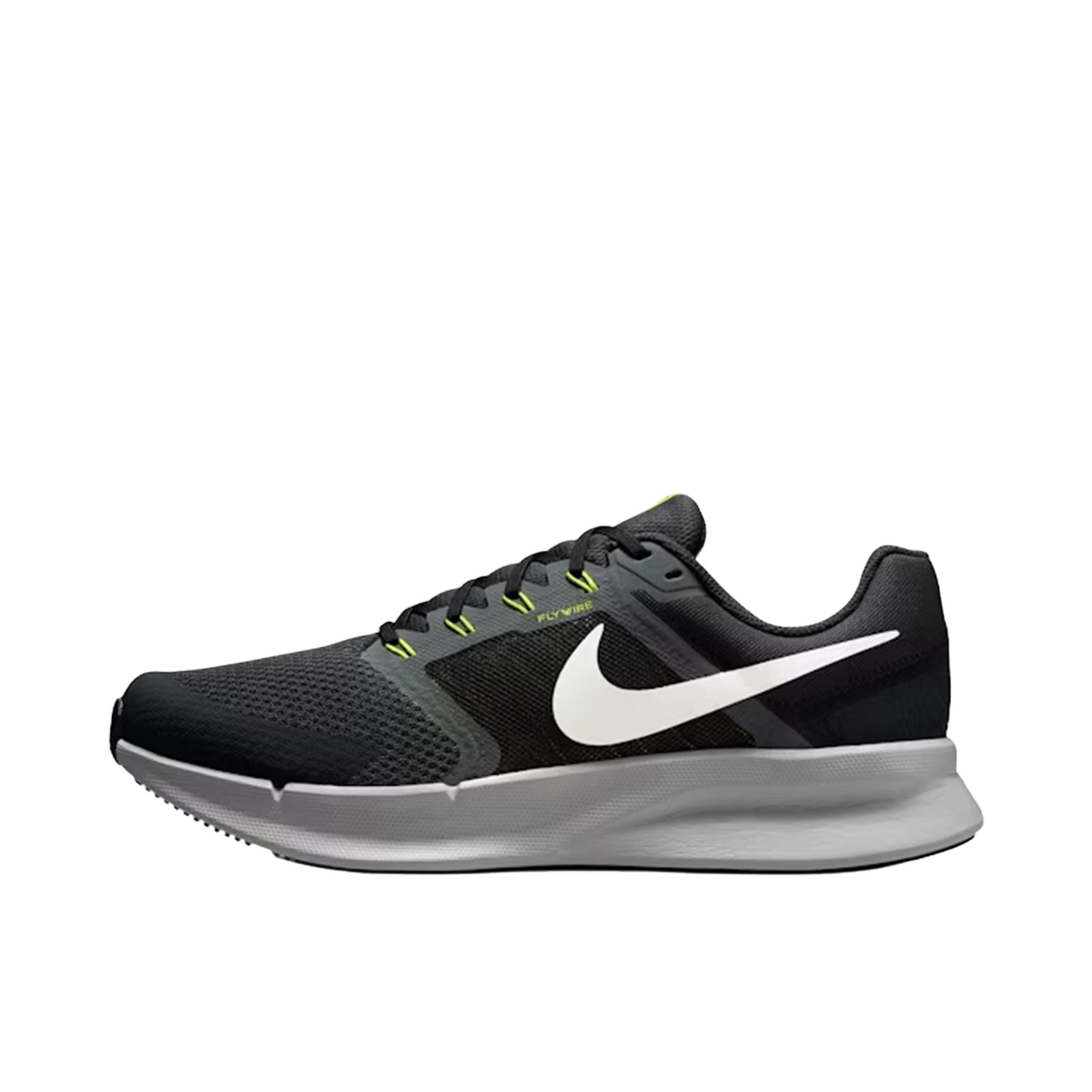推荐商品：Nike Run Swift 3 跑鞋 减震防滑耐磨舒适网面透气缓震运动支撑贴合圆头耐穿耐用 黑色/绿色