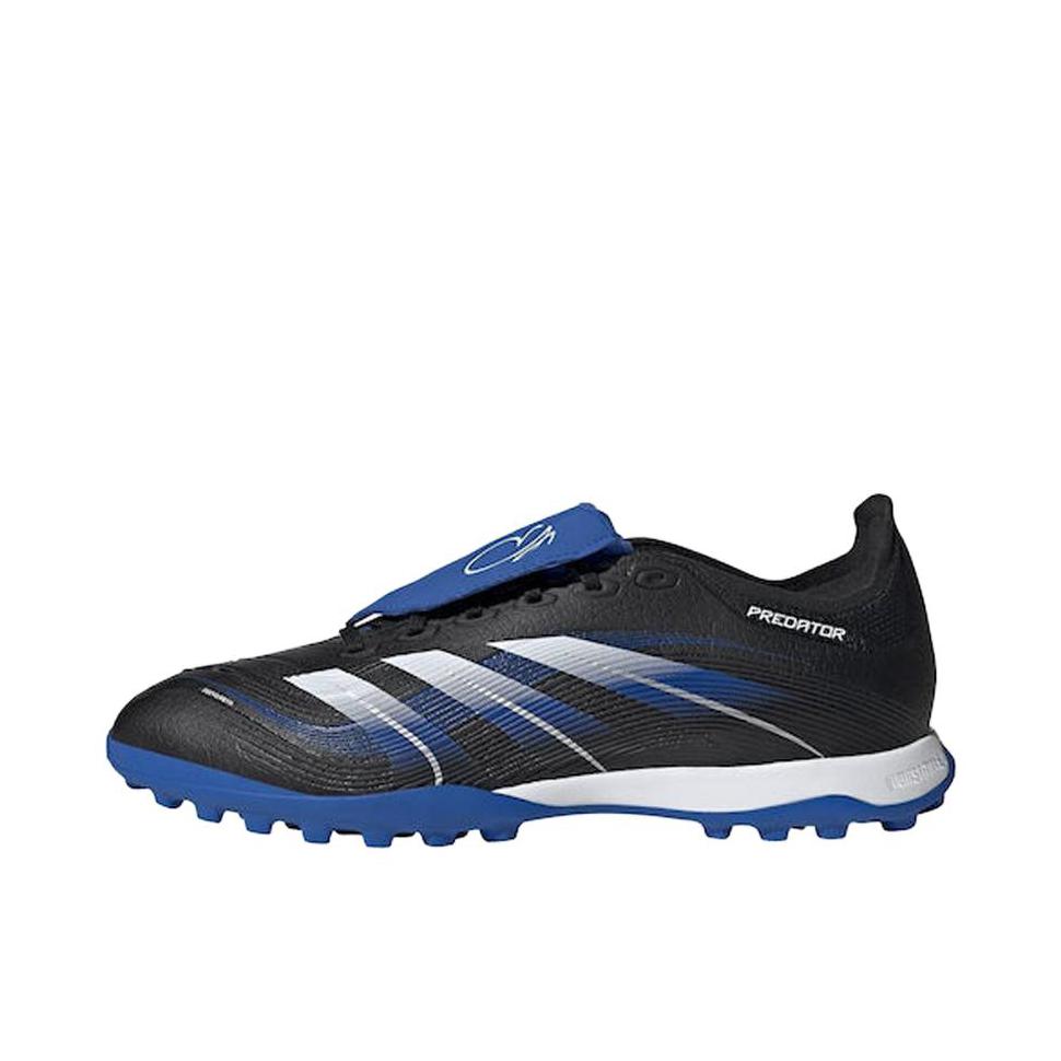 推荐商品：adidas Predator League FT TF 足球鞋 中端胶质碎钉人造草地硬地室外防滑耐磨 黑色/蓝色