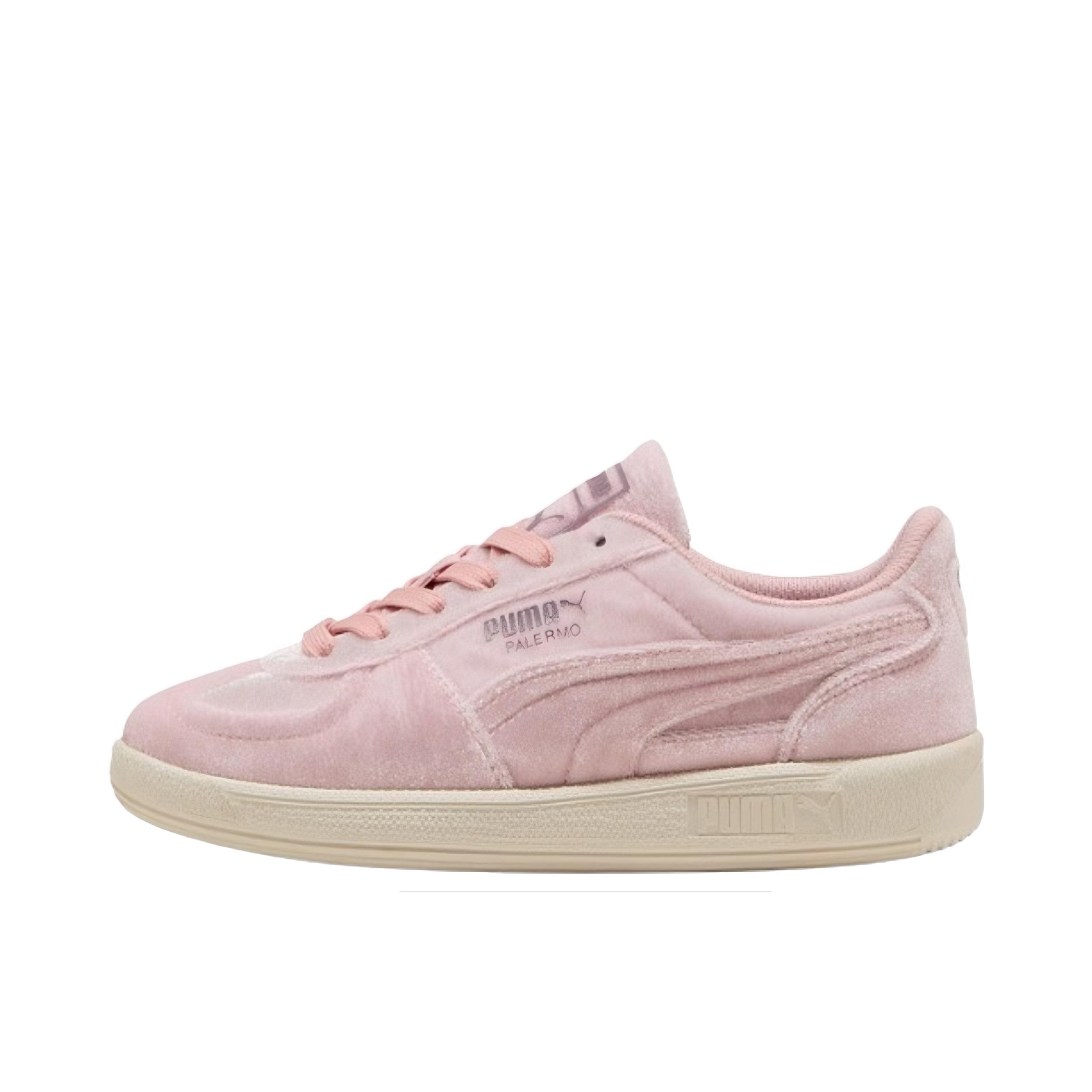 推荐商品：【朴彩英同款】 Puma/彪马 Palermo T头鞋 德训鞋 薄底鞋 板鞋 牛皮防滑耐磨舒适减震时尚复古 女款/粉色