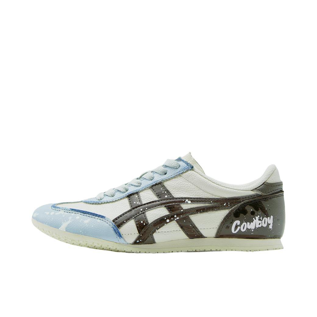 推荐商品：定制款 Onitsuka Tiger/鬼冢虎 Machu Racer 运动休闲鞋 学院风个性小众耐磨 浅空墨痕