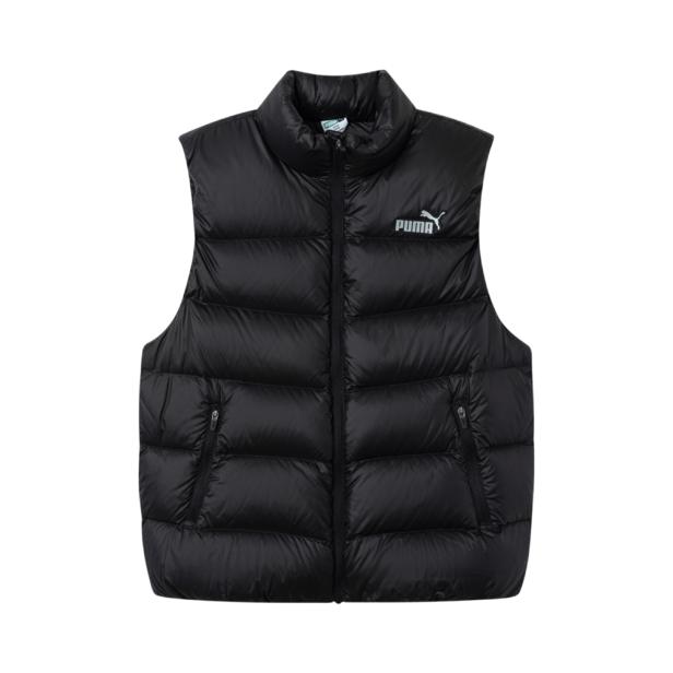 推荐商品：Puma/彪马童装 保暖防泼水立领轻量拉链羽绒马甲 中大童 353425101202 黑