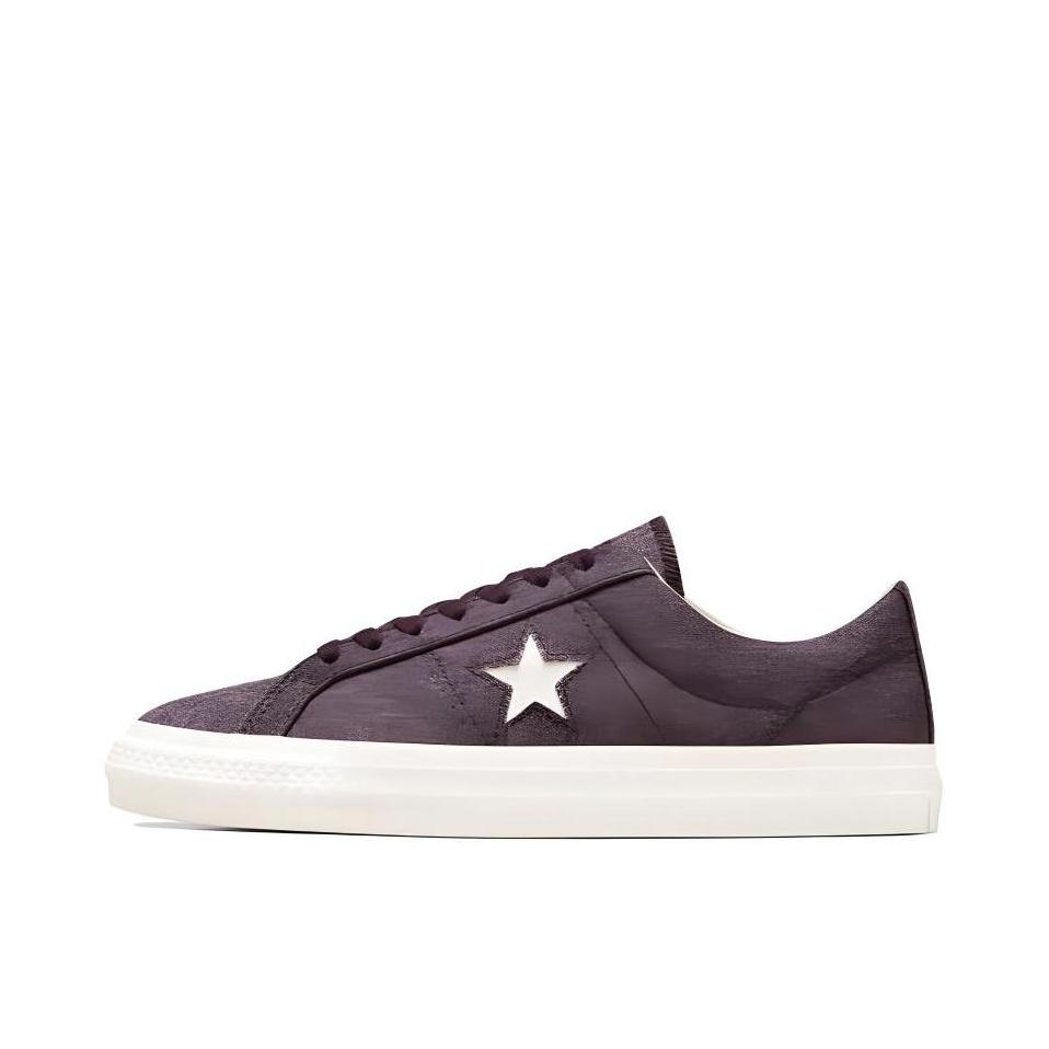 推荐商品：Converse/匡威 One Star Pro 翻毛皮 潮流复古 舒适 耐磨 防滑 板鞋 白色/深紫色