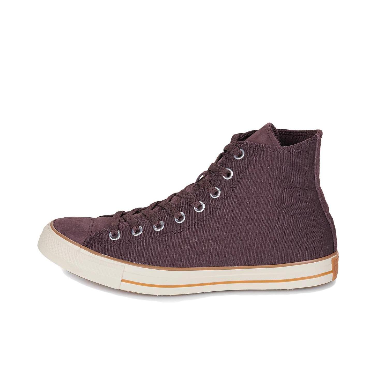 推荐商品：Converse/匡威 Chuck Taylor All Star 帆布鞋 常青款轻便防滑耐磨百搭复古圆头减震贴合高帮 棕红色/白色