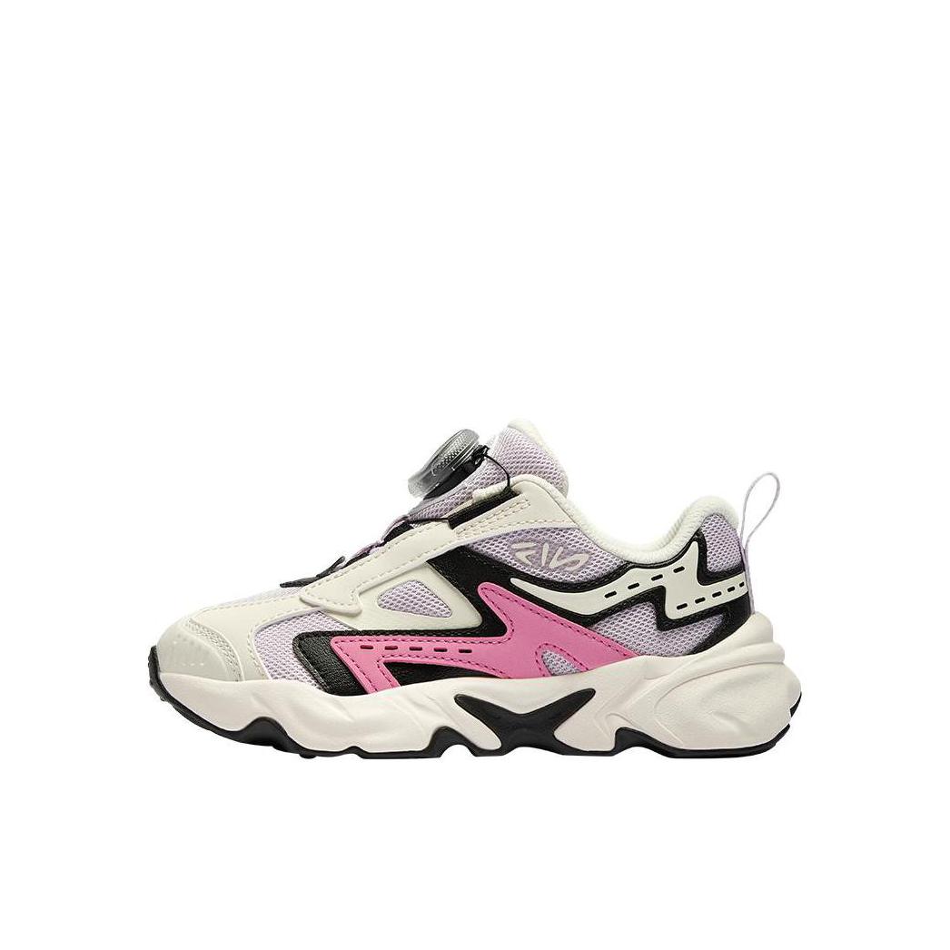 推荐商品：FILA/斐乐 火花鞋 运动鞋儿童 旋钮减震复古防滑耐磨 K14B511106F 小童/浅薰衣草紫/斐乐白