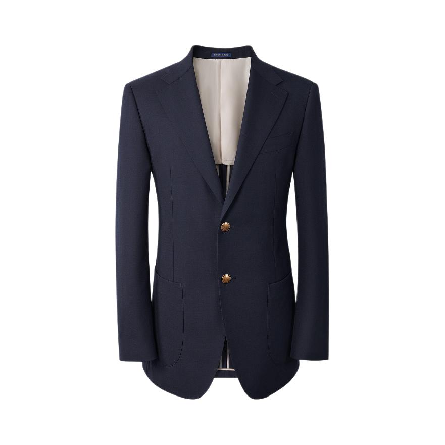 推荐商品：澳嘉 商务纯羊毛高级长袖西装 MZDC256008 蓝