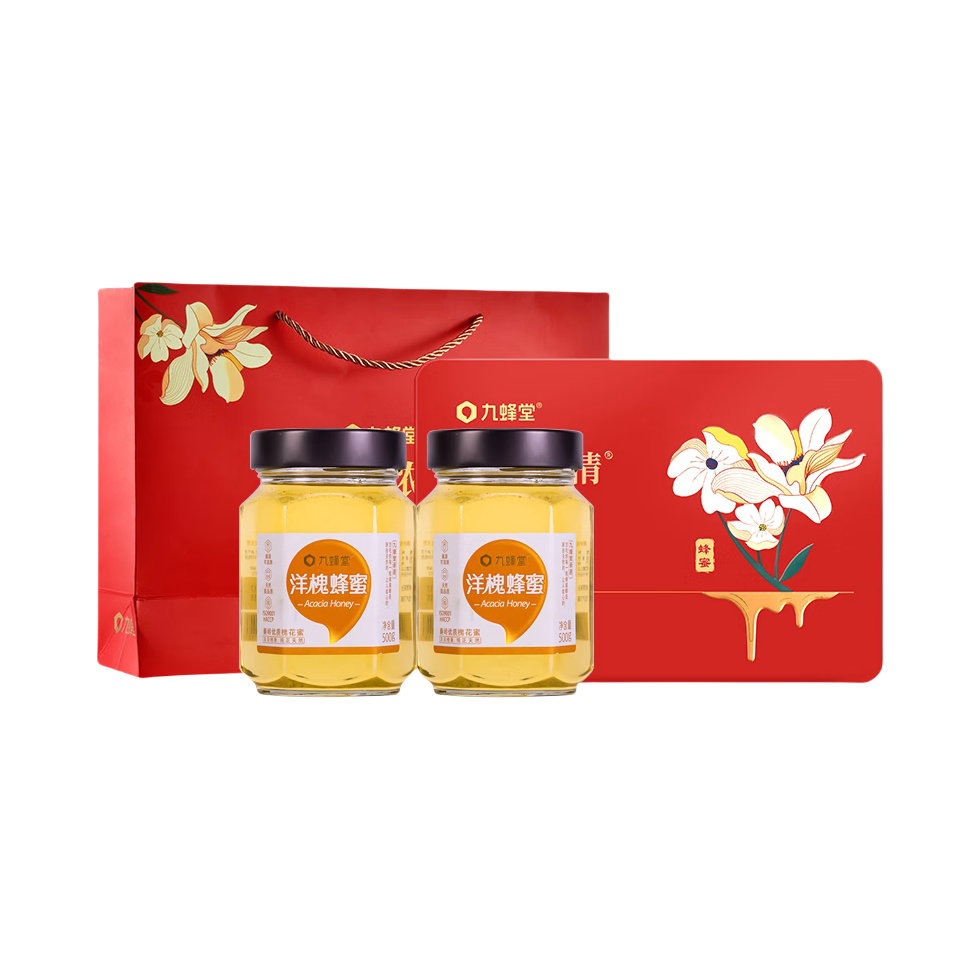 推荐商品：九蜂堂 洋槐蜂蜜 礼盒装