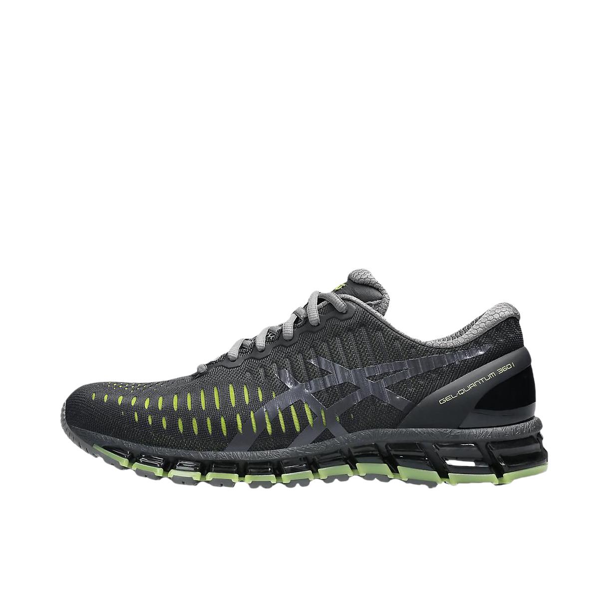 推荐商品：Asics/亚瑟士 Gel-Quantum 360 跑鞋 透气轻便耐磨防滑舒适百搭休闲运动低帮贴合支撑 黑色/绿色