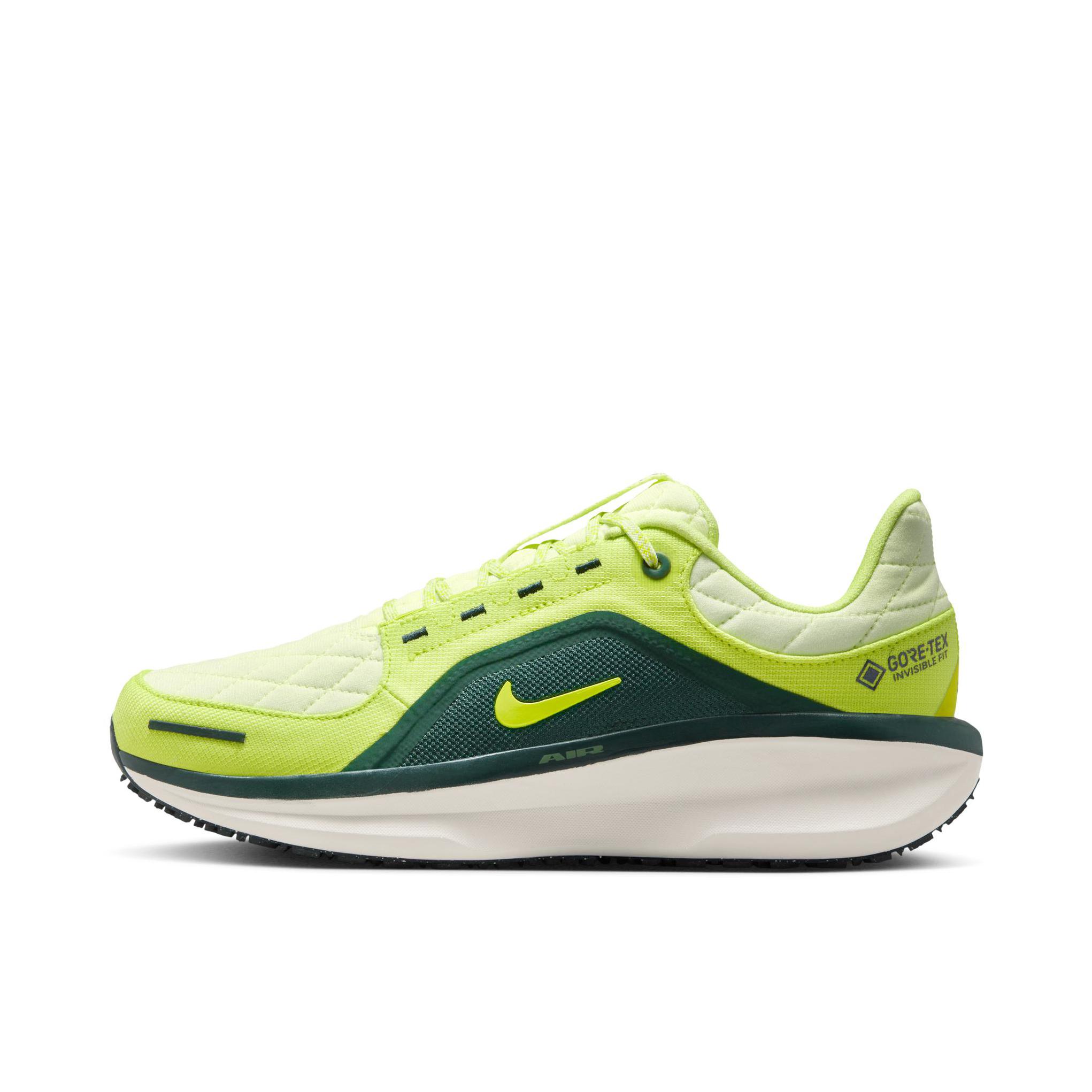推荐商品：Nike Winflo 11 跑鞋 网面轻便减震简约休闲长跑短跑训练防水圆头贴合支撑 浅柠色/煤黑/幻影灰白/明黄