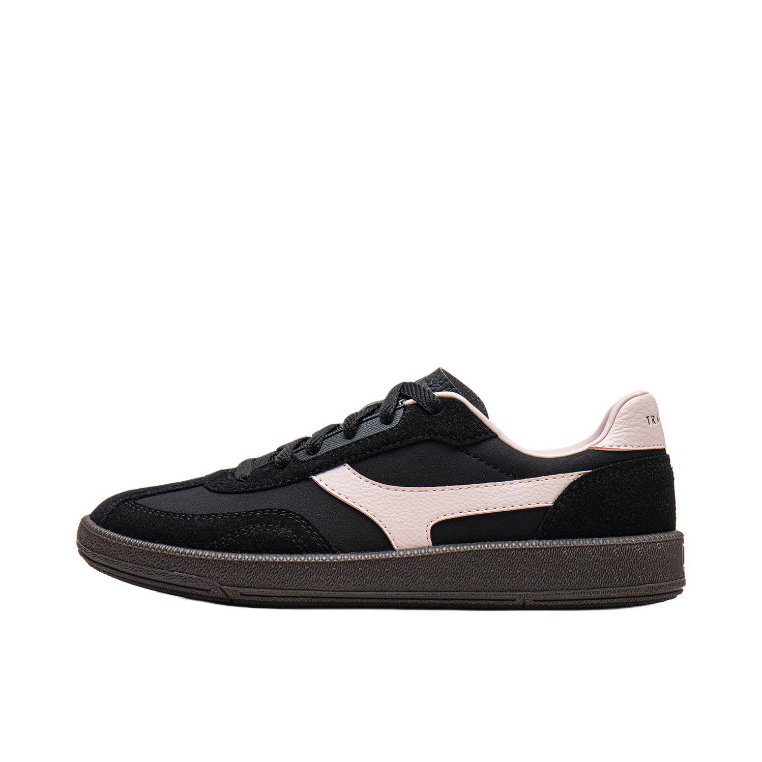 推荐商品：李宁 云川2 板鞋 舒适轻便防滑耐磨复古T头鞋德训鞋薄底鞋小白鞋滑板鞋减震秋冬 女款/黑色