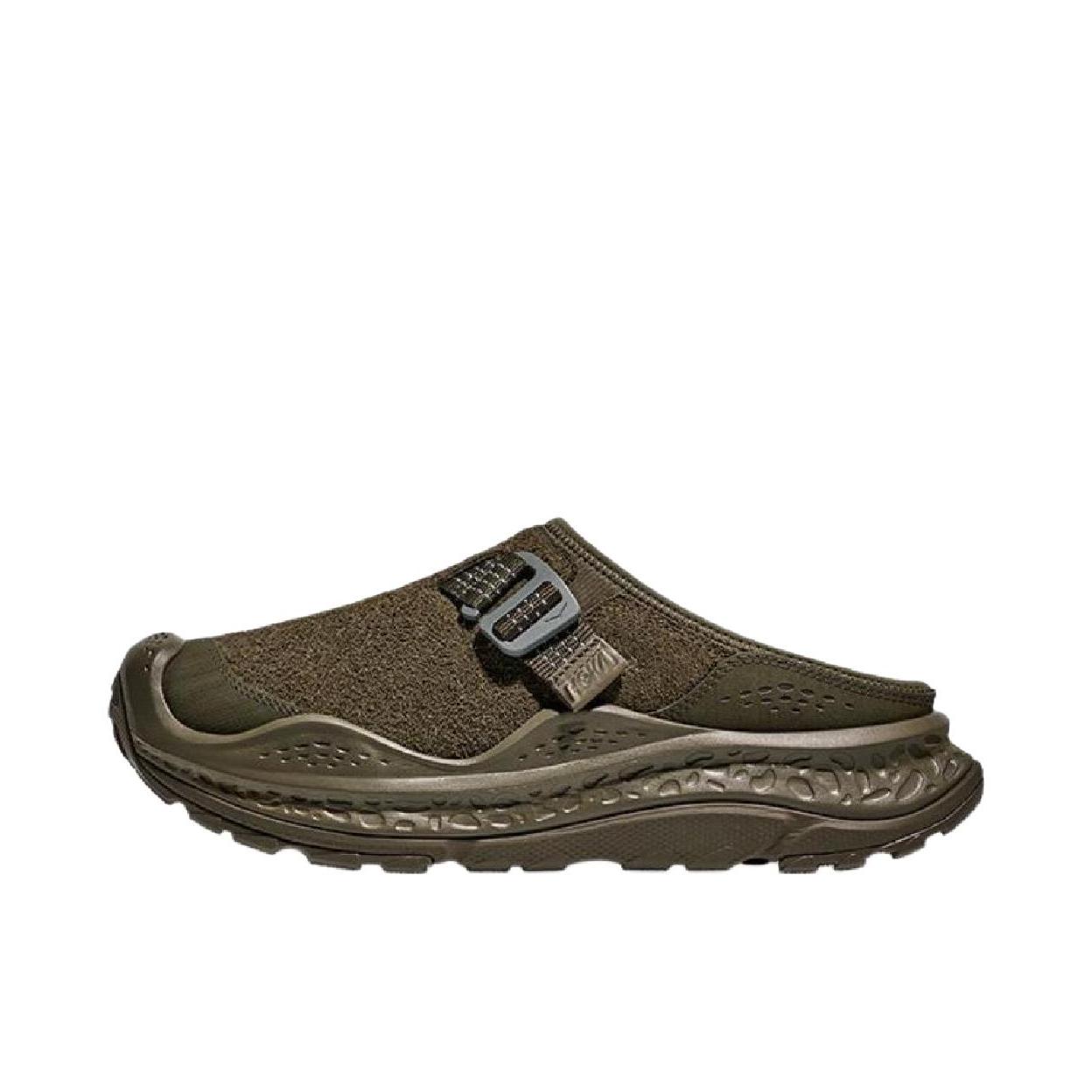 推荐商品：HOKA ONE ONE ORA PRIMO EXT 运动休闲鞋 复古系带回弹防滑 橄榄绿