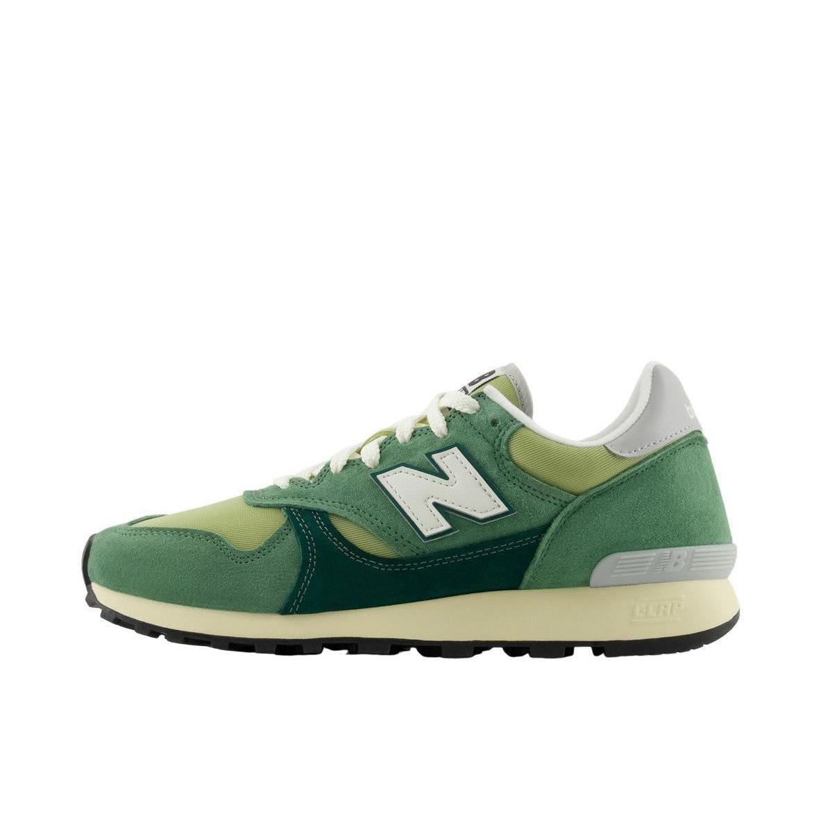 推荐商品：New Balance 475 跑鞋 防滑耐磨舒适透气低帮系带橡胶复古百搭 D宽/绿色