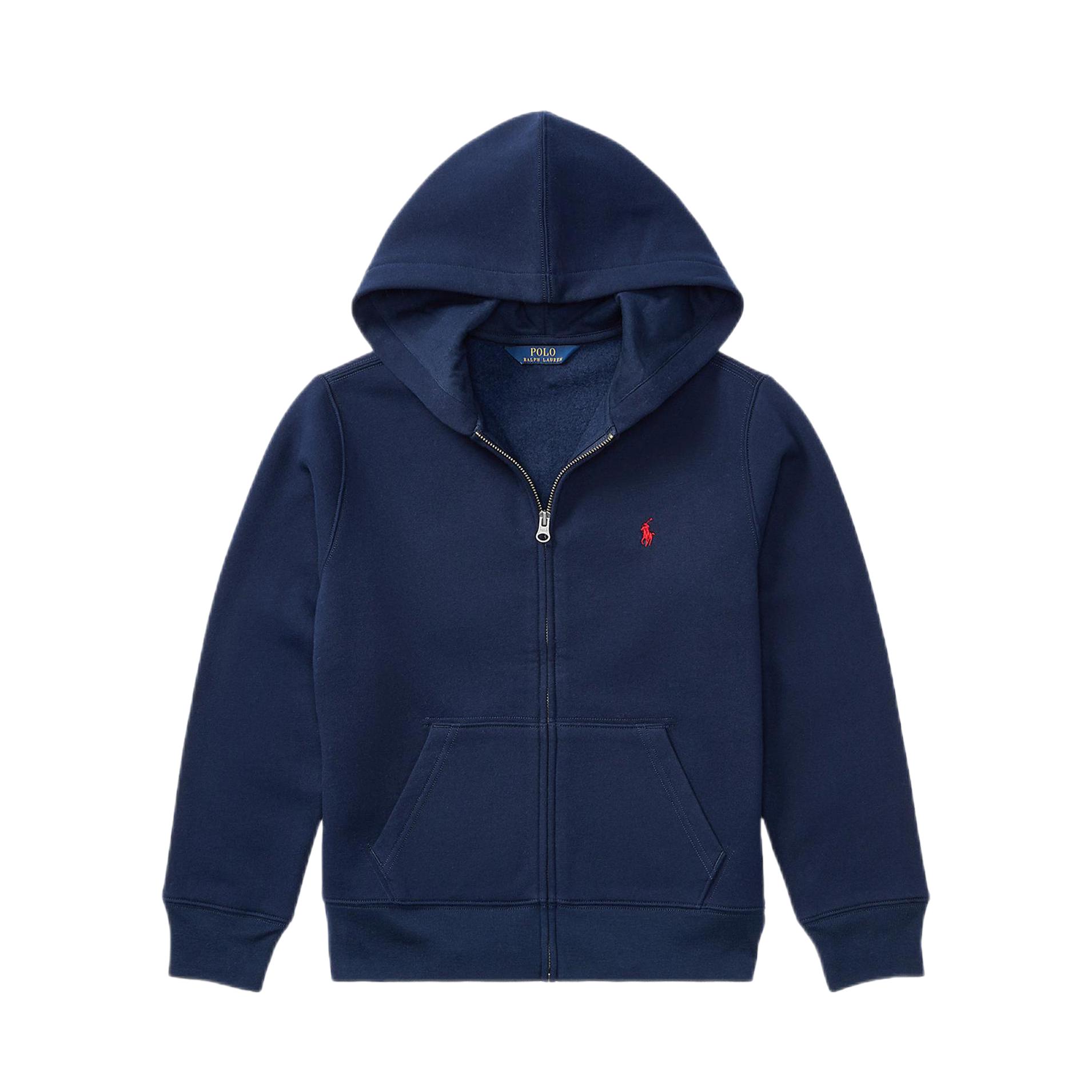 推荐商品：Ralph Lauren/拉夫劳伦童装 小马刺绣起绒布加绒连帽长袖卫衣 323547626002 海军蓝