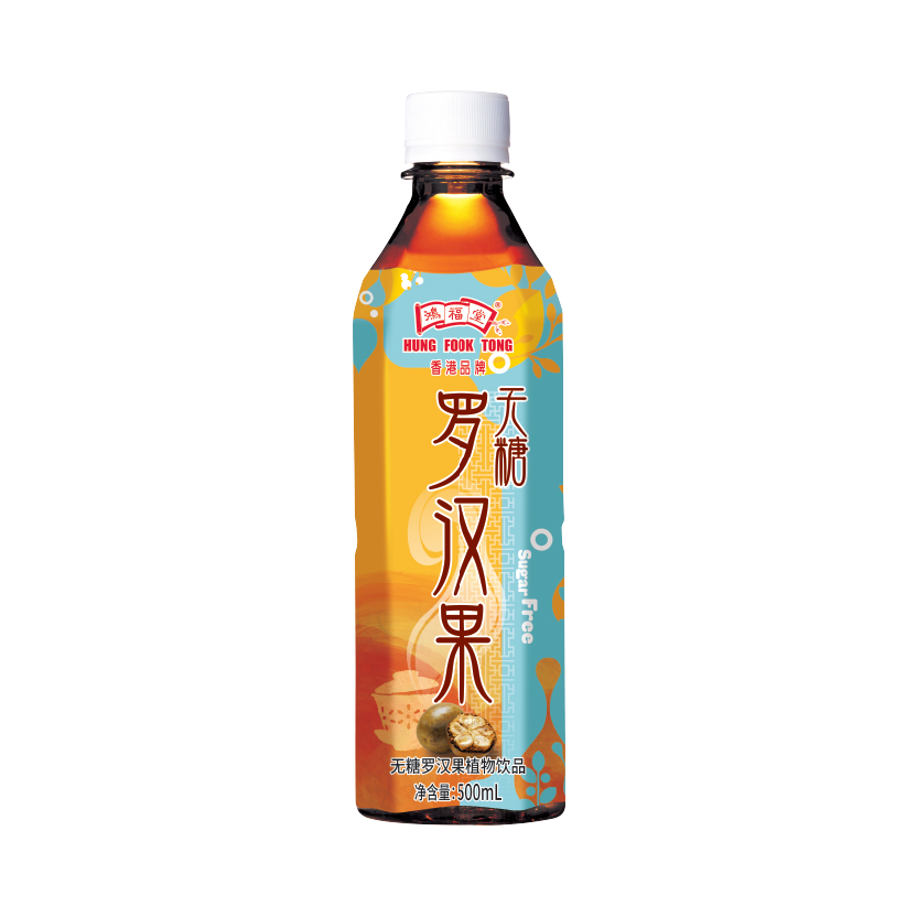 推荐商品：Hung Fook Tong/鸿福堂 500ml 无糖罗汉果植物饮品 瓶装