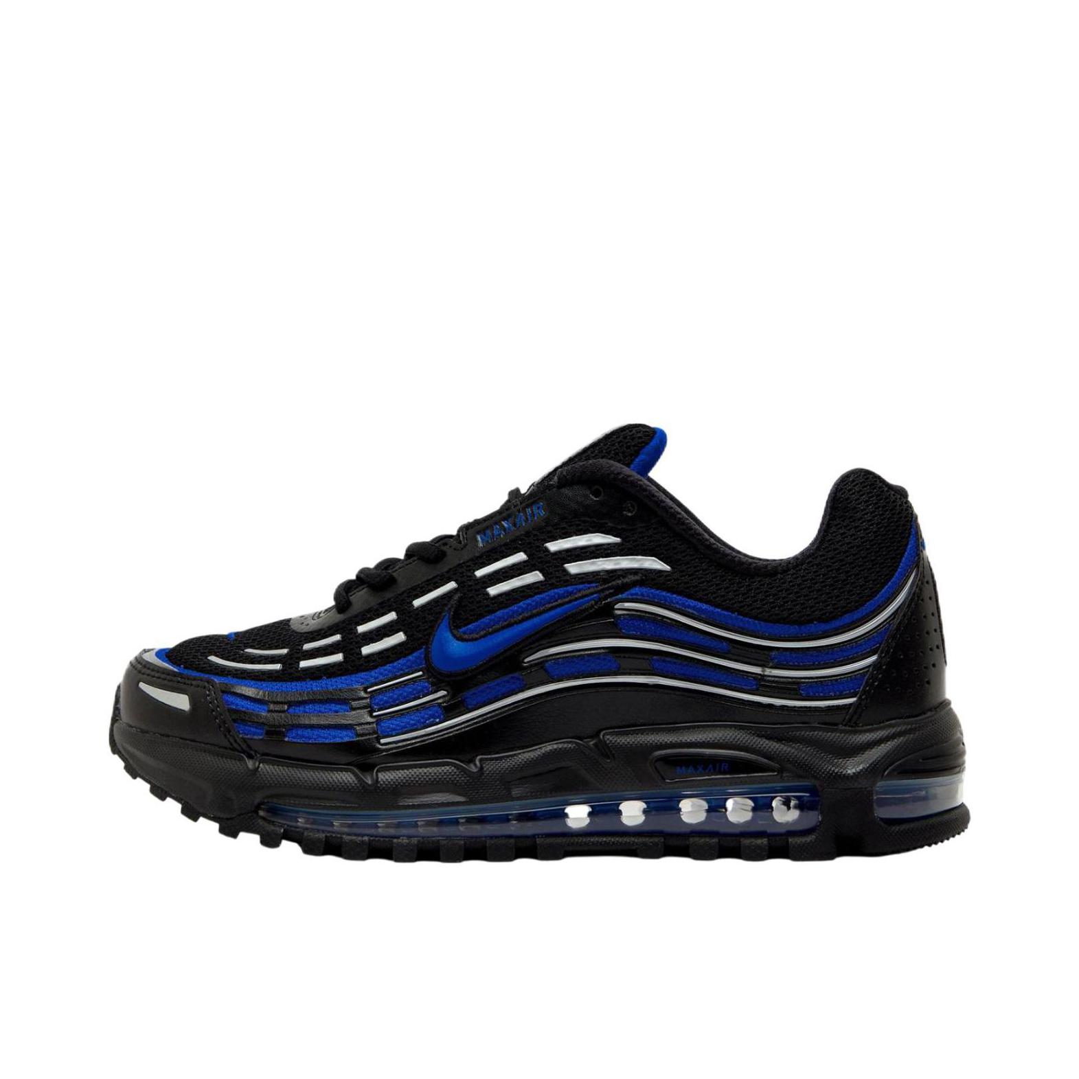 推荐商品：Nike AIR MAX TL 2.5 跑鞋 减震圆头百搭合成革回弹舒适耐磨 蓝色/黑色