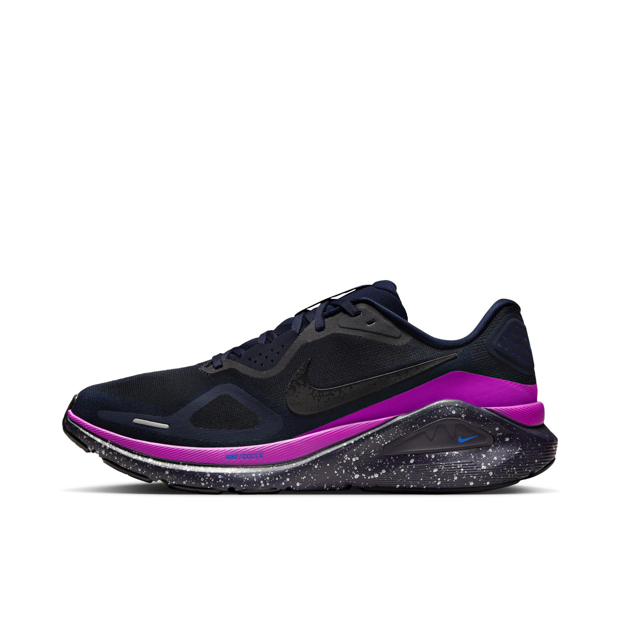 推荐商品：Nike Zoom Structure 26 跑鞋 百搭防滑回弹耐磨低帮泡绵贴合短跑 黑色/紫色