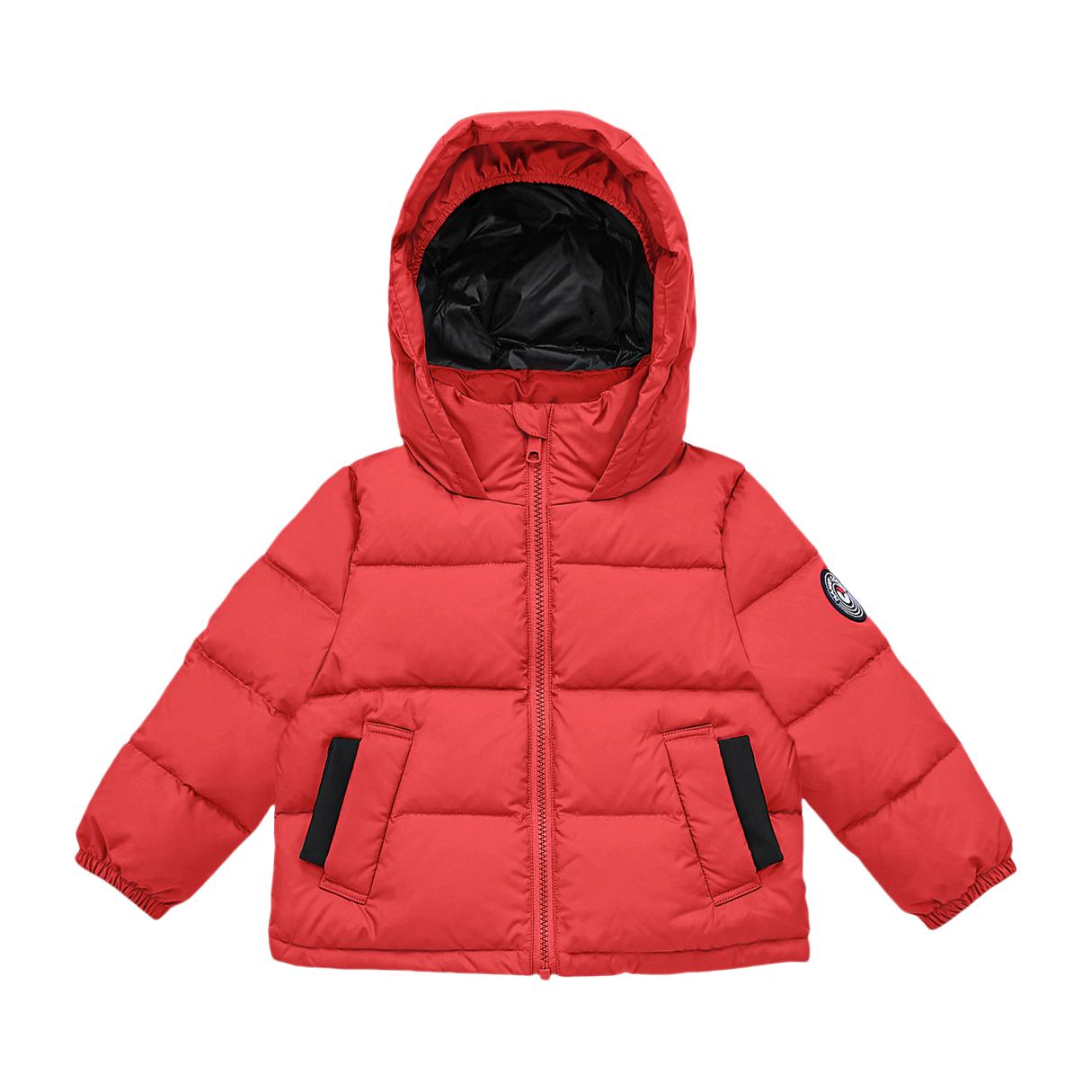 推荐商品：Nanny Goose/保姆鹅童装 加厚白鸭绒保暖防风短款羽绒服 中小童 NG2637 新年红