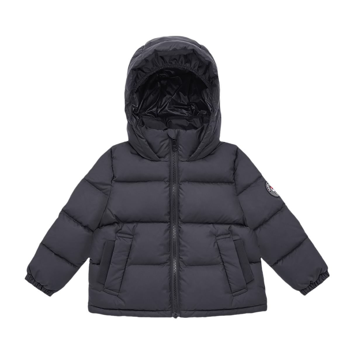 推荐商品：Nanny Goose/保姆鹅童装 加厚白鸭绒保暖防风短款羽绒服 中小童 NG2637 黑