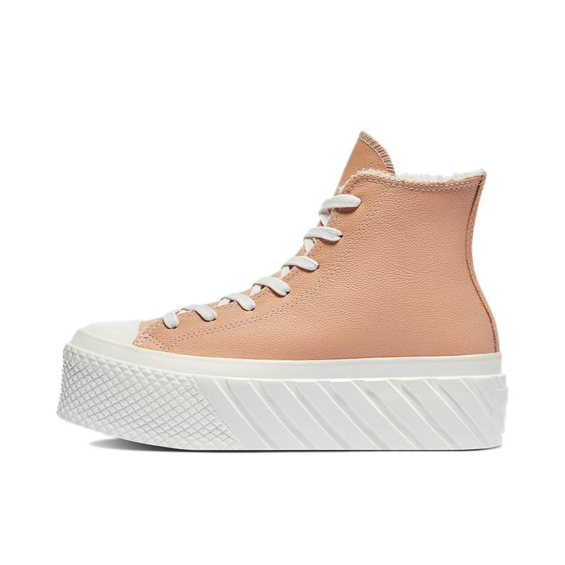 推荐商品：Converse/匡威 Chuck Taylor All Star Lift 2X Platform 帆布鞋 防滑耐磨高帮街头 粉粉