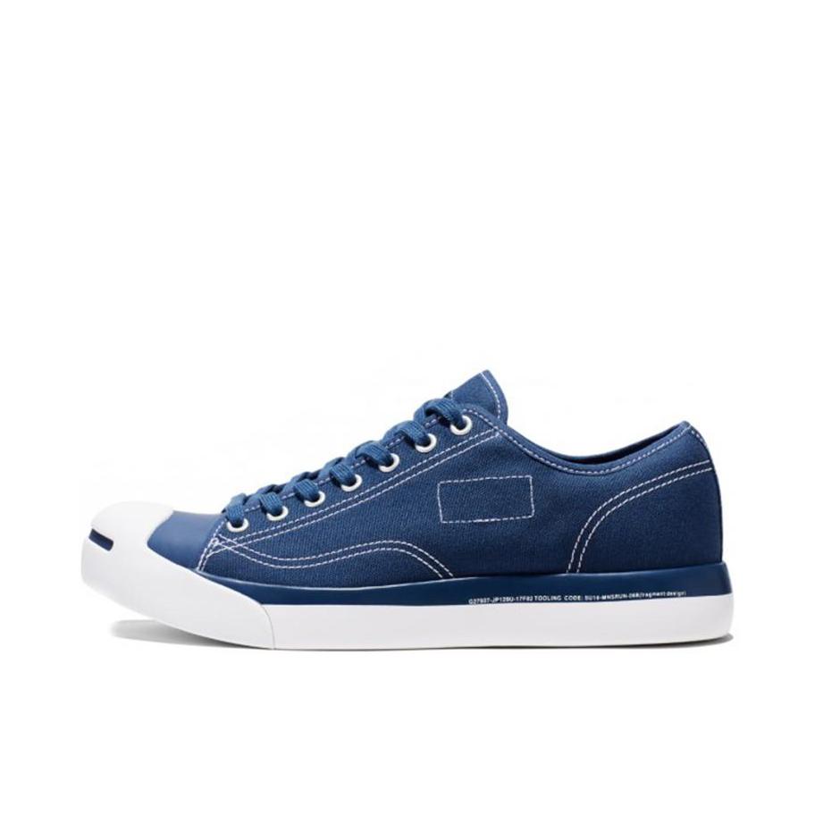 推荐商品：Converse/匡威 Jack Purcell 帆布鞋 圆头防滑耐磨减震轻便复古日常百搭 Navy 藤原浩联名/藏青低帮