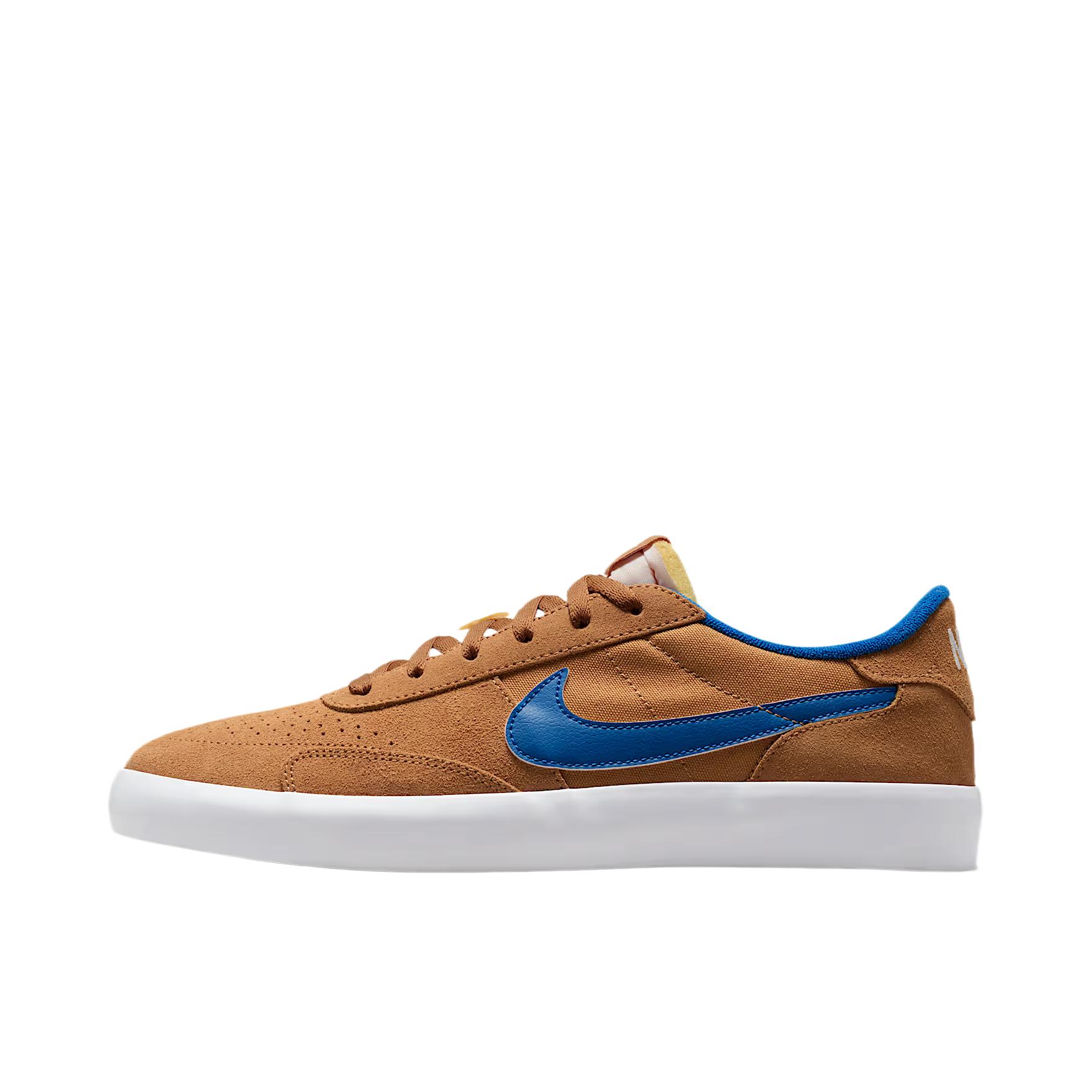 推荐商品：Nike SB Heritage Vulc 板鞋 复古轻便耐磨缓震简约舒适包裹性 棕色/蓝色