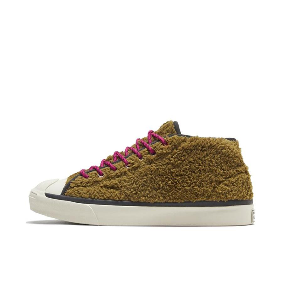 推荐商品：Converse/匡威 Jack Purcell 帆布鞋 圆头防滑耐磨减震轻便复古日常百搭 军绿/白色