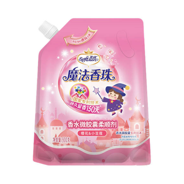 推荐商品：激浪 持久留香 樱花甜香 香水微胶囊柔顺剂 袋装