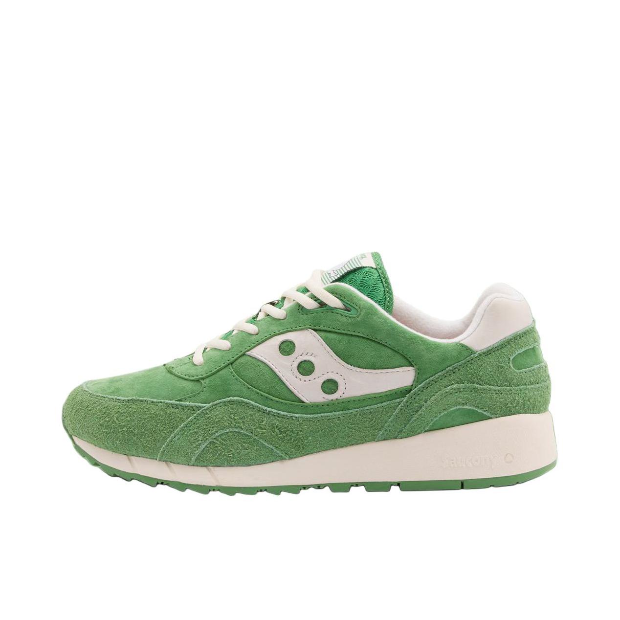 推荐商品：Saucony/索康尼 Shadow 6000 经典复古 防滑耐磨 舒适休闲 透气 防水 织物 运动 跑鞋 END.联名/绿色/白色