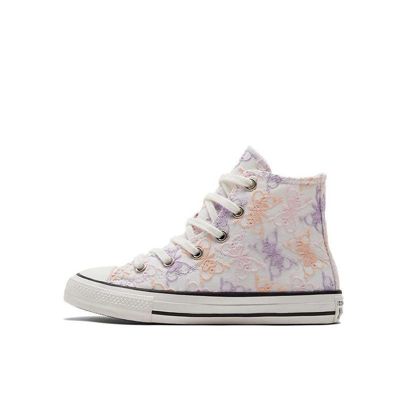 推荐商品：Converse/匡威 Chuck Taylor All Star 魔术贴 休闲时尚 防滑耐磨 易穿脱 帆布鞋儿童 小童/粉色/紫色