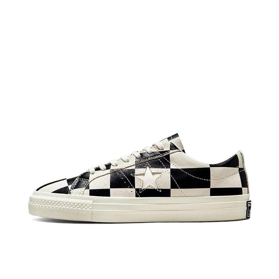 推荐商品：Converse/匡威 One Star 翻毛皮 防滑 复古 星星鞋 板鞋 黑色/米色