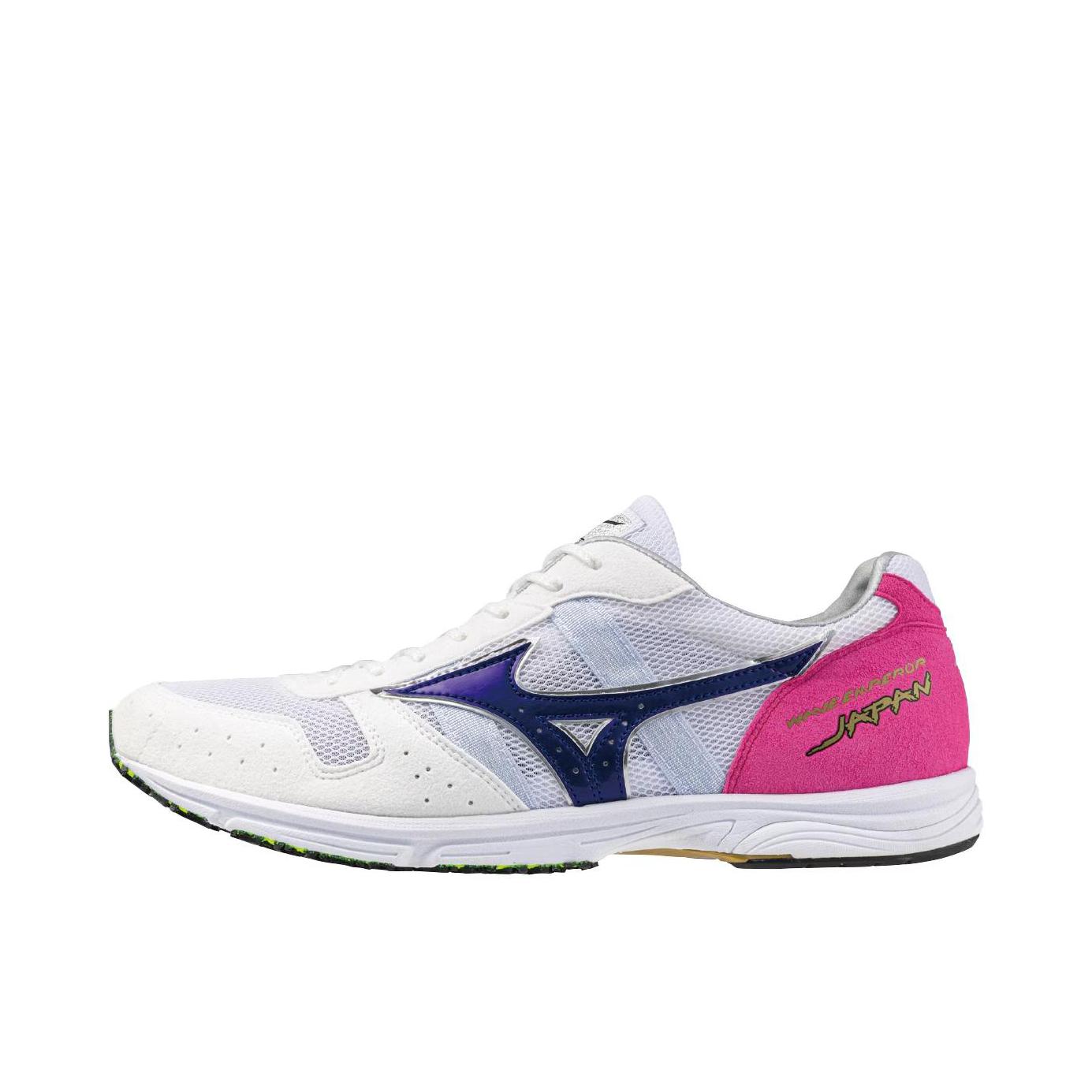 推荐商品：Mizuno/美津浓 Wave Emperor Japan 4 防滑耐磨 舒适透气 潮流 跑鞋 白色/粉色