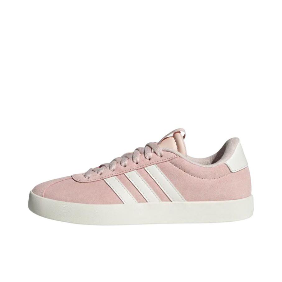 推荐商品：adidas VL Court 3.0 板鞋 T头鞋 德训鞋 舒适百搭防滑耐磨运动休闲贴合支撑圆头 浅粉色/白色