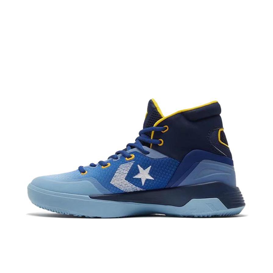 推荐商品：Converse/匡威 G4 时尚潮流 防滑耐磨 休闲缓震 舒适实战 网布透气 圆头 合成革织物 篮球鞋 蓝色/深蓝/白色