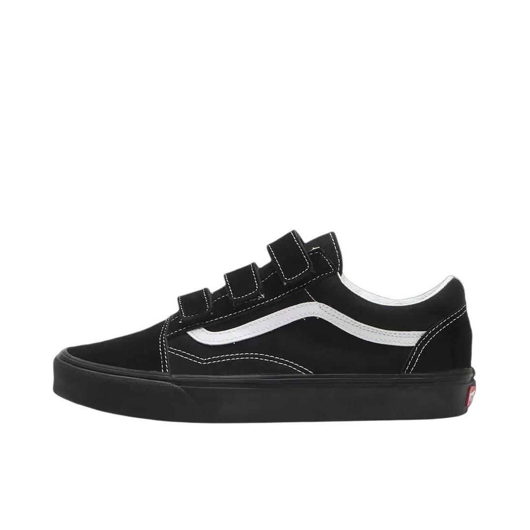 推荐商品：Vans/范斯 Old Skool 滑板鞋 板鞋 轻便防滑复古舒适经典 纯黑色/浅白色