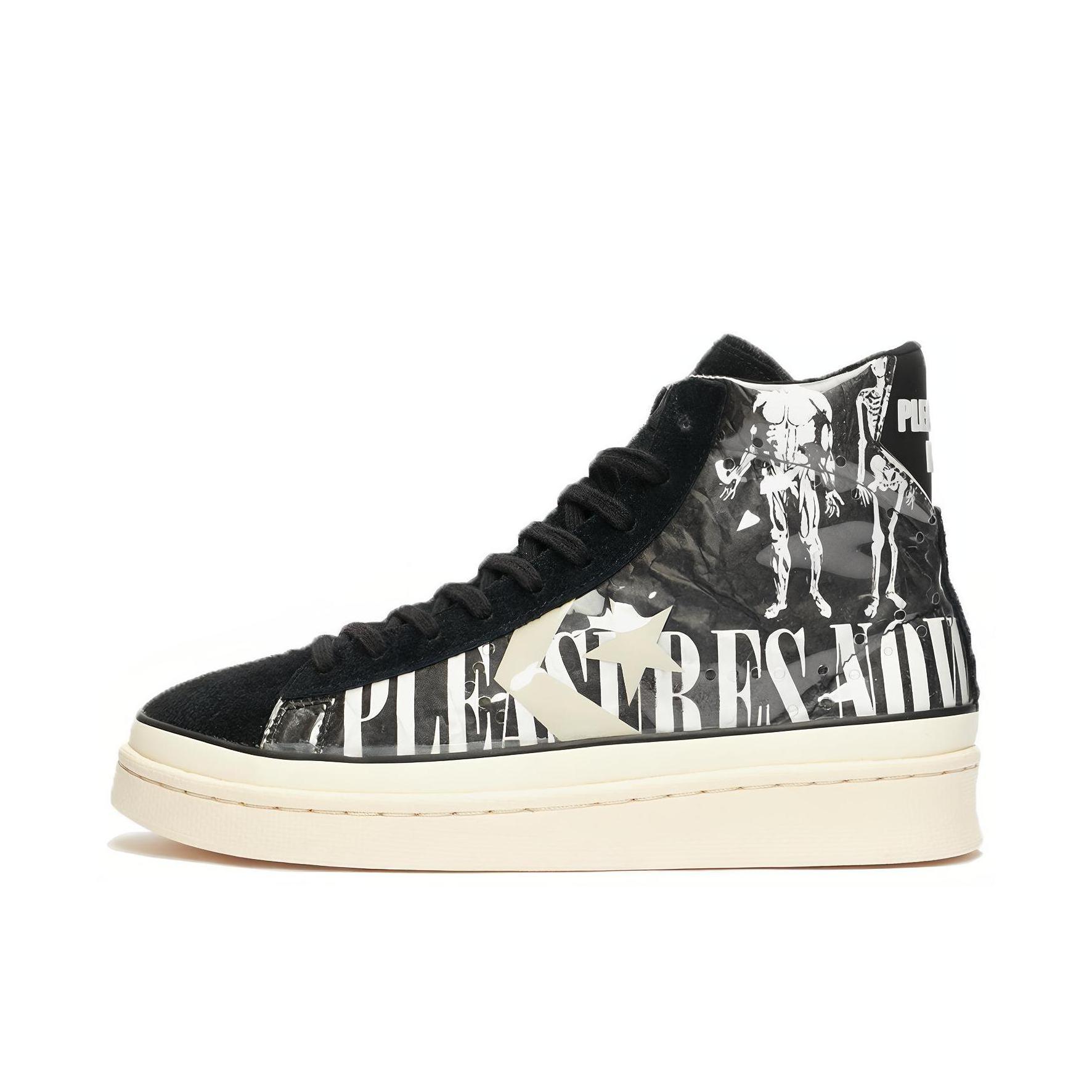 推荐商品：Converse/匡威 Pro Leather 复古 经典 防滑耐磨 运动 减震 板鞋 Black/White Pleasures联名