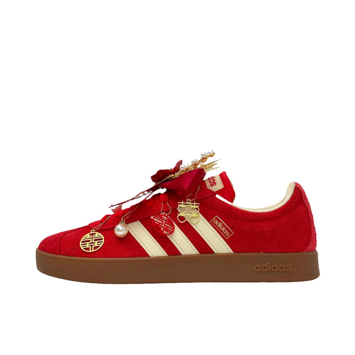 推荐商品：【定制球鞋】Adidas neo VL Court 2.0 德训鞋 板鞋 复古轻便耐磨芭蕾风甜美文艺抗冲击性防水 琴瑟合鸣