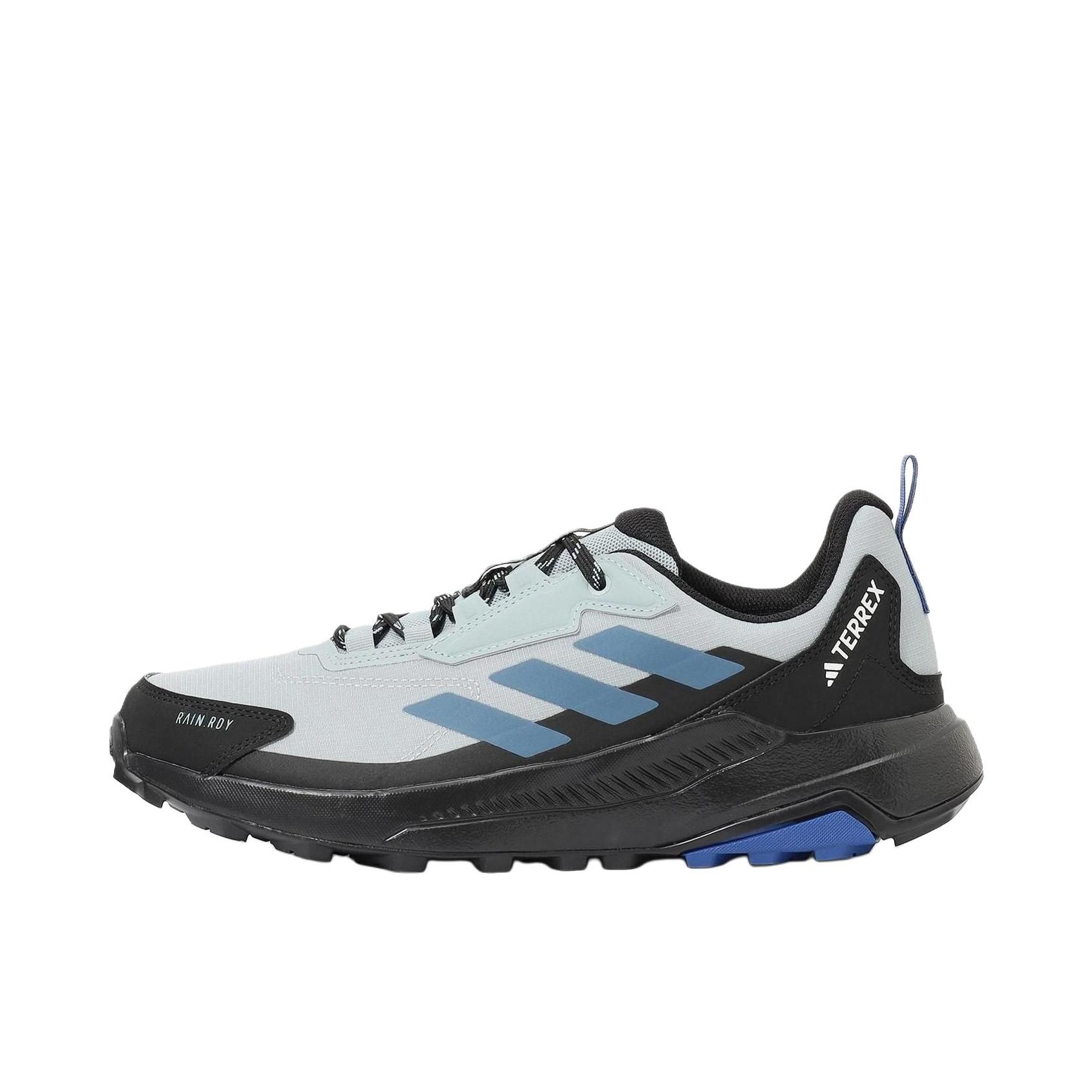 推荐商品：adidas  Anylander  R.RDY  防滑 防水 低帮 系带  户外鞋 黑色/蓝色 