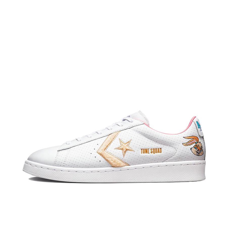 推荐商品：Converse/匡威 Pro Leather 复古 经典 防滑耐磨 运动 减震 板鞋 Space Jam联名/白色/黄色/多色