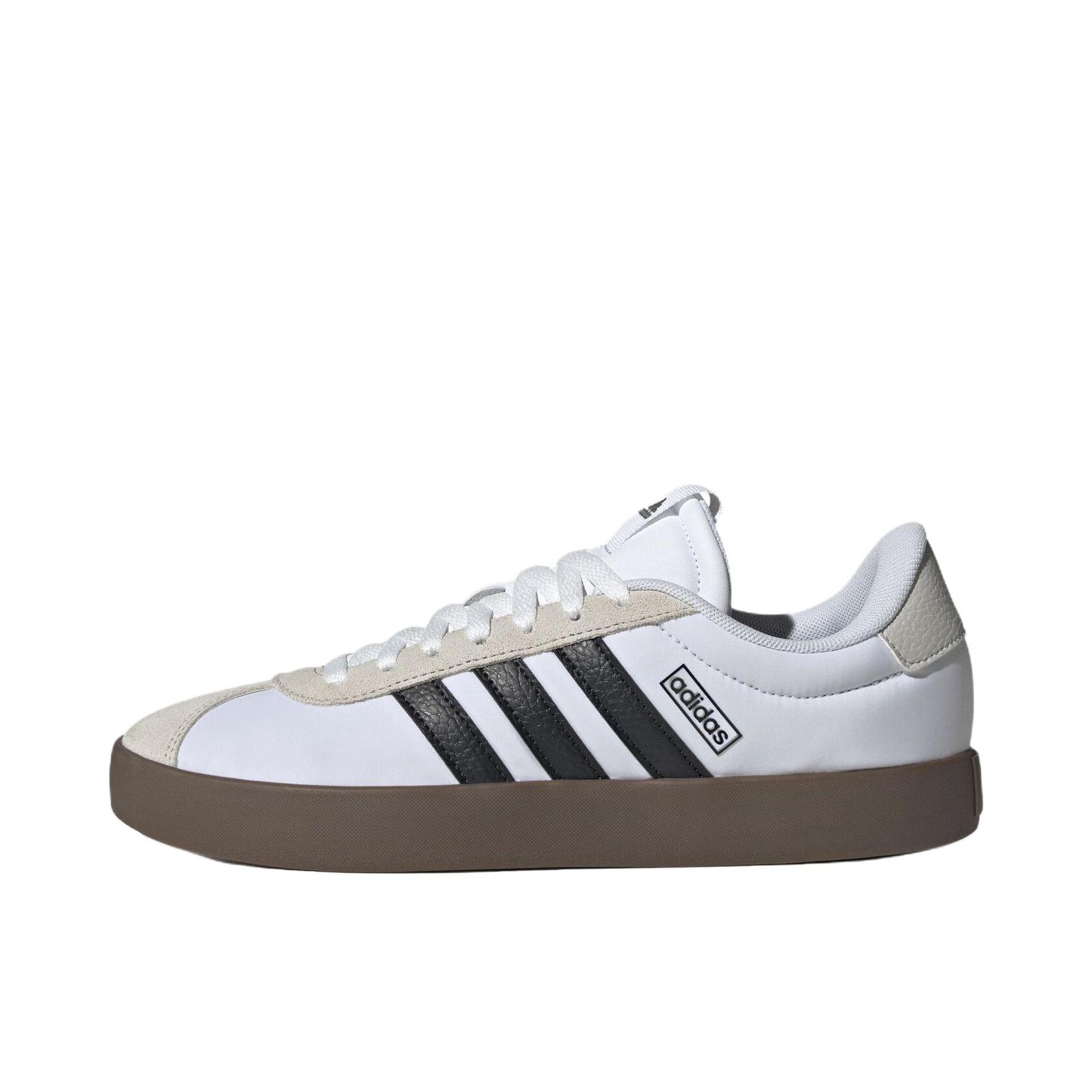 推荐商品：adidas VL Court 3.0 板鞋 T头鞋 德训鞋 舒适百搭防滑耐磨运动休闲贴合支撑圆头 白色/浅灰色 