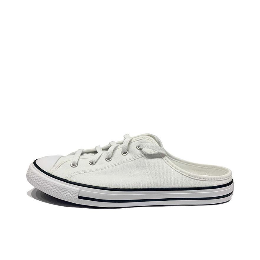 推荐商品：Converse/匡威 All Star Dainty 帆布鞋 防滑耐磨舒适轻便透气橡胶底圆头休闲时尚运动 白色/半跟