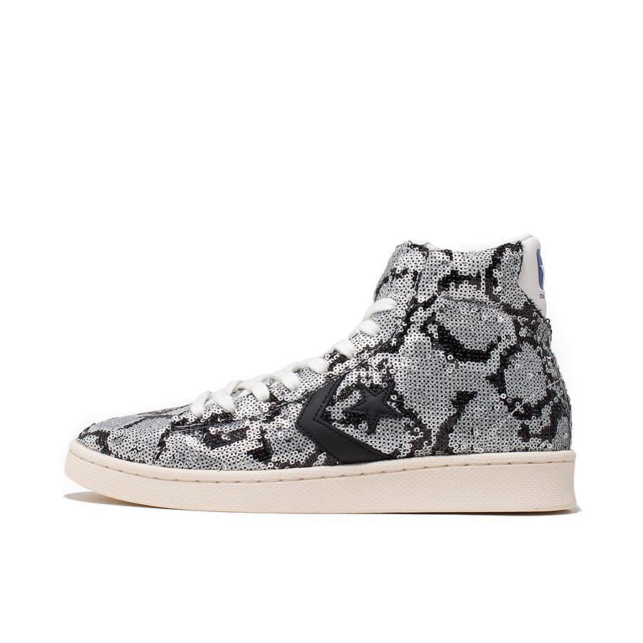 推荐商品：Converse/匡威 Pro Leather 复古 经典 防滑耐磨 运动 减震 板鞋 亮片蛇纹